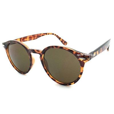 Classic Round Boston Sunglasses Tortoiseshell Brown Demi Pattern Clear Lens Fashion Glasses Unisex Asian Fit Standard Frame Style.