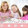 Bead Toys DIY Accessories for Handmade Colorful Approximately 450 24 Storage Case Birthday Toy Girls, Necklaces, Bracelets, Crafts, Kit, Stringing,