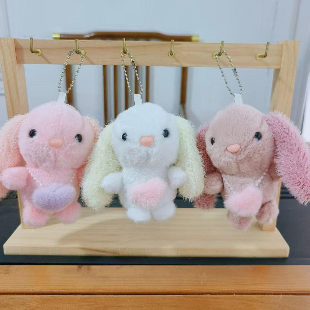 Mini Plush Toy Claw Machine Keychain Charms