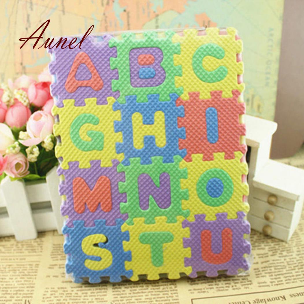 Мягкий сборный коврик пазл из элементов с буквами. 36 элементов в комплекте — фото 7