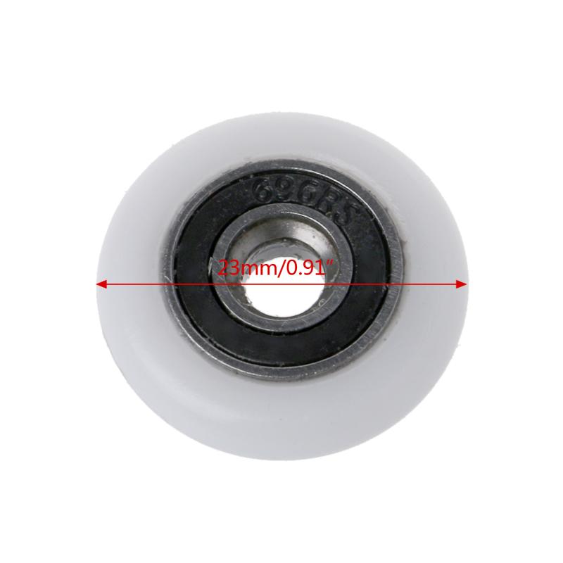 8 Ruote Puleggia Per Porta Doccia Box - Rotelle Da 23 Mm - Ricambio