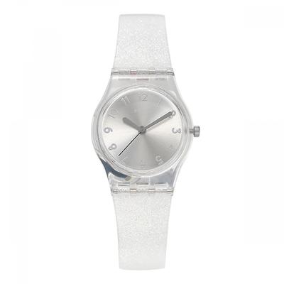 Lk343e Time To SWatch Silver GliStar Too Γυναικείο Ρολόι Ουρεθάνης
