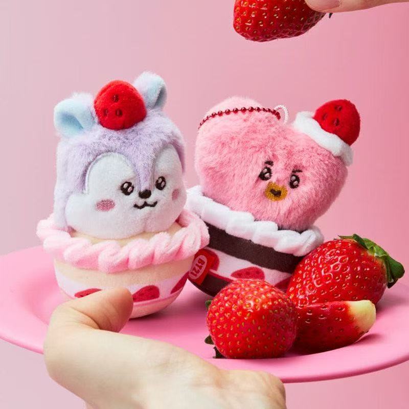 BTS BT21 Strawberry Party Series Plush Doll Kpop Plush Toy