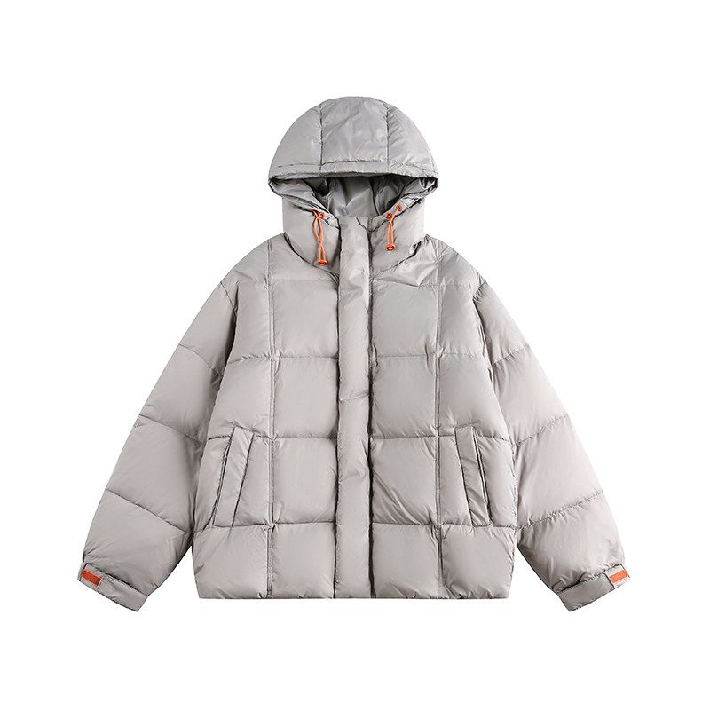 Dream Made90 White Duck down Color-Blocked Puffer Jacket for Men, Winter Thickened Warm Couple's Bread Coat