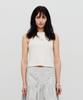 Sillot Signature Cut Eyelet Basic Sleeveless Top (White)