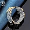 925 Sterling Silver Gold Letter X Ring Jewelry