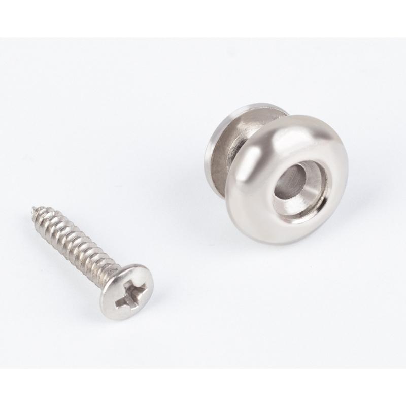 2pcs Stylish Silver Bell Shape Strap Buttons Skidproof Strap Lock Guitar Buckles Suitable for Various Skill Levels