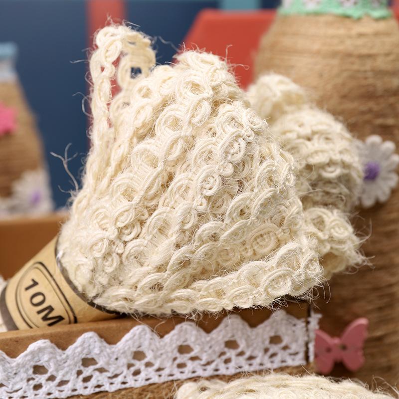 Hot Sell 10mm Natural Linen Webbing Strip for Craft and DYI Jute Ribbon for Decoration & Packing
