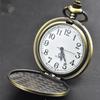 Antique Dial Men Women Quartz Pocket Watch Vintage Bronze Pendant Necklace Clock Gifts