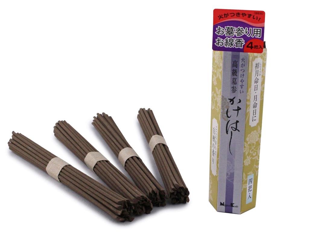 Nippon Kodo Incense Sandalwood Length 14cm Easy To Light Kakehashi Set of 3 M-SK-63121