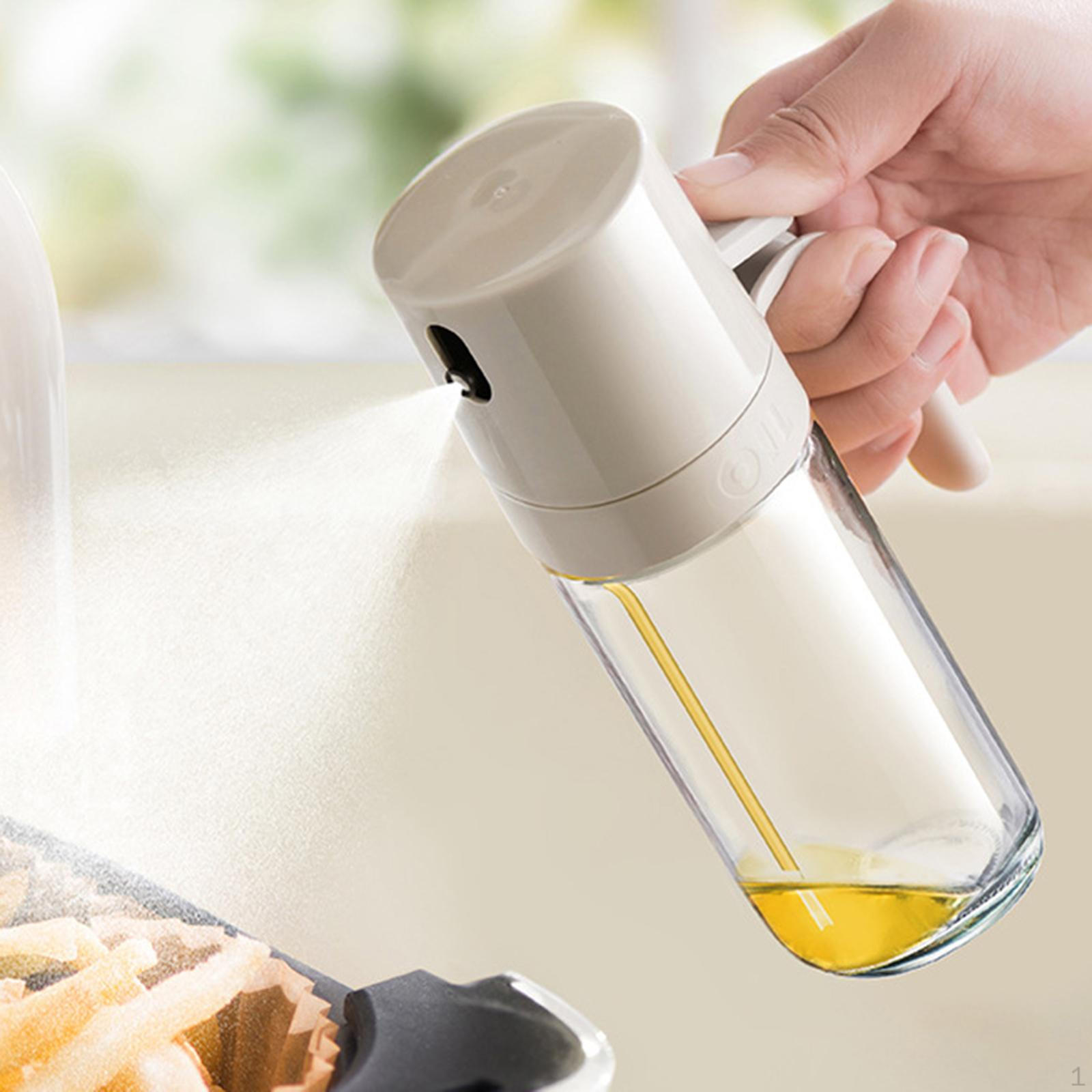 -Spray Bottle Kitchen Storage Cooking Utensils 250ml Leak Transparent Oil Spray for