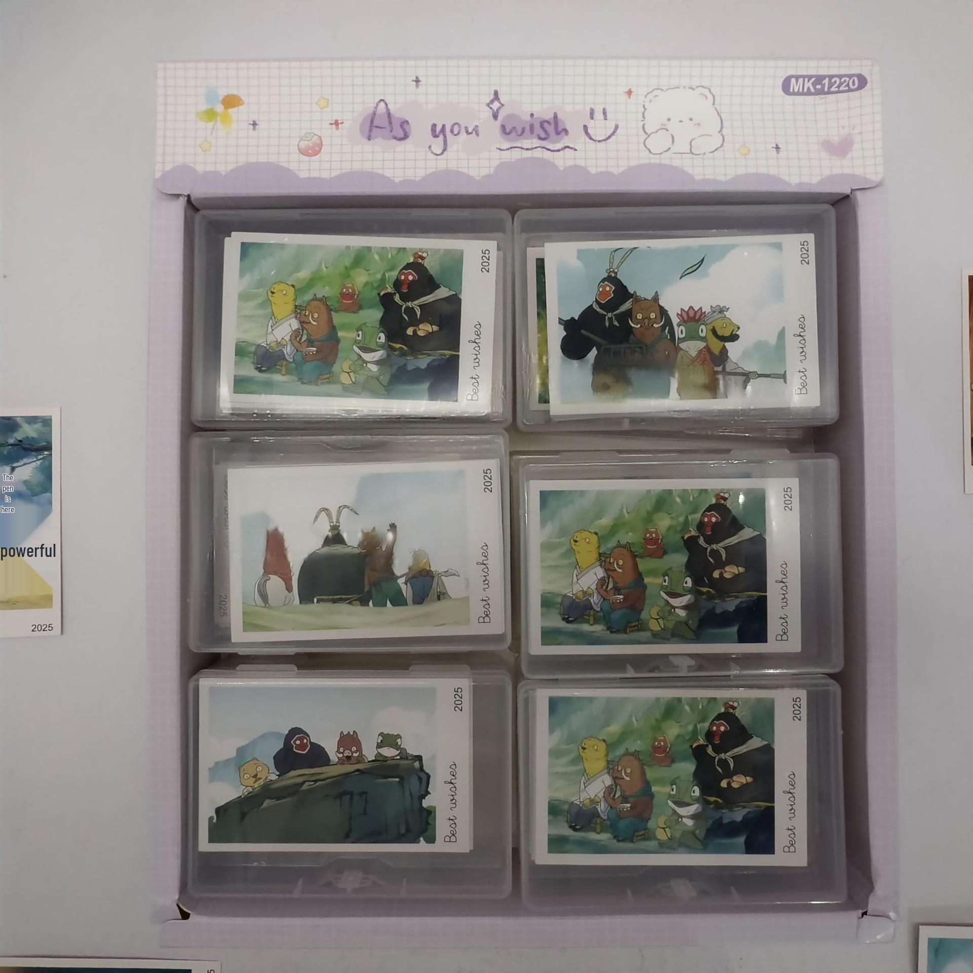 Langlang Mountain Little Monster Cartoon Polaroid Star Cards for Primary Students