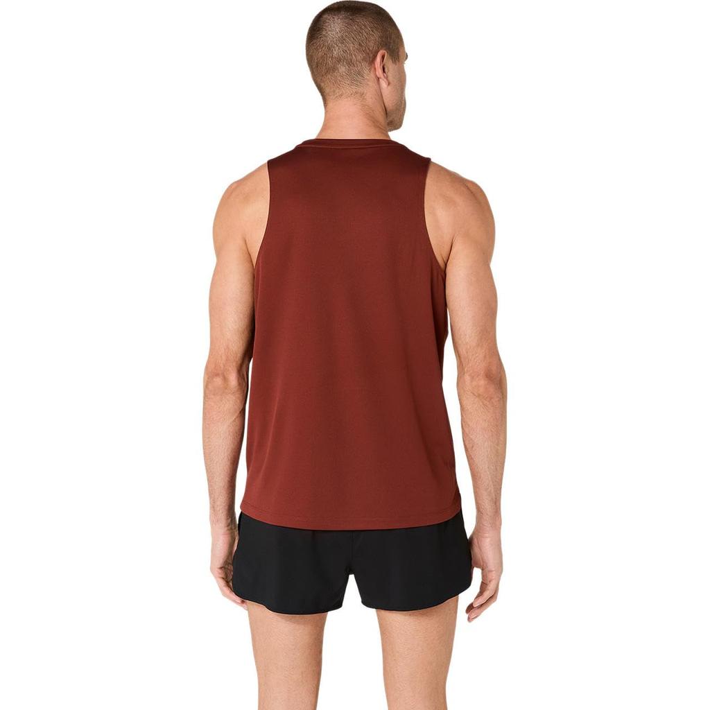 Running Wear SILVER SINGLET 2011D240 200 M [ASICS] Men's (SINGED RED)
