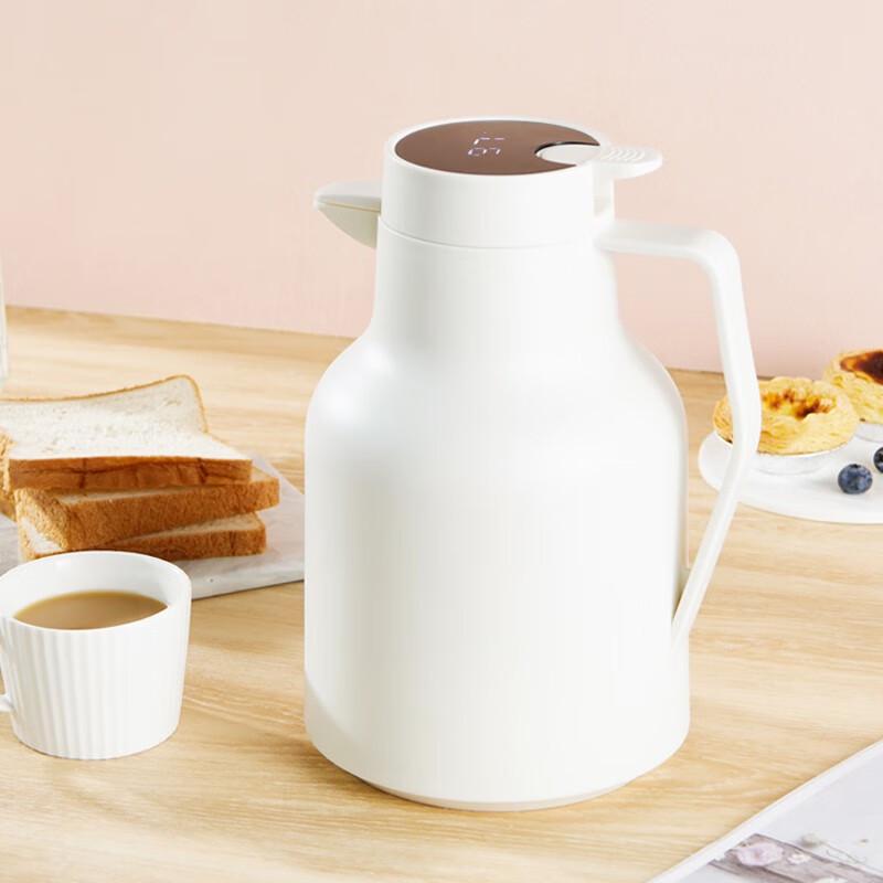 Deslang 1.5L Insulated Thermos with Glass Liner and LED Temperature Display