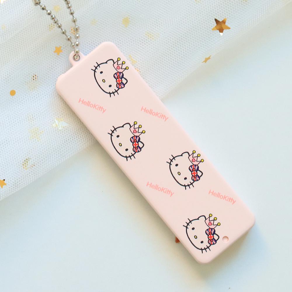 Cute Cartoon Foldable Mirror Comb - Portable Mini for Kids & Students