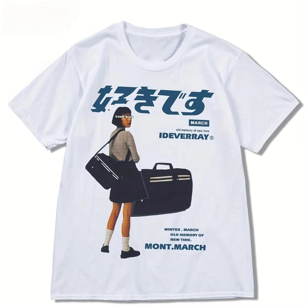 

Men s Hip-Hop Girl Graphic Tee Stretchy Comfortable Trendy Summer Casual Wear Aesthetic harajuku XXXXXL