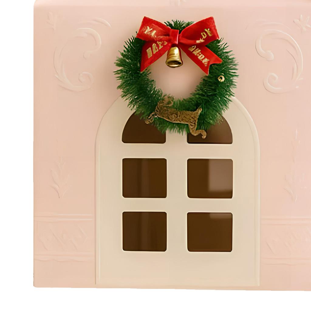 Christmas Wonderland Cottage Gift Box with Handle 3D Pop Up Christmas House Gift Boxes for Treats Desserts Fancy Cookie