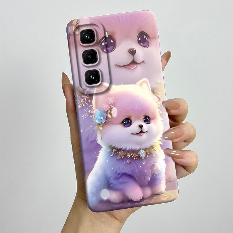 For Infinix Hot 50 Pro 4G Case Pretty Flowers Soft Silicone Shell Cover For Infinix Hot 50 Pro Plu 4G Phone Case Hot50Pro Coque