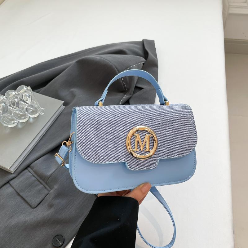 

Popular small bag women s summer 2025 new fashion retro messenger bag handbag women синий
