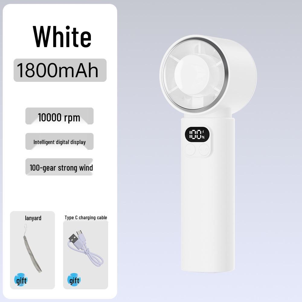 Foldable Handheld Fan with Semiconductor Refrigeration, Long Battery Life, High Speed, and Compact Design