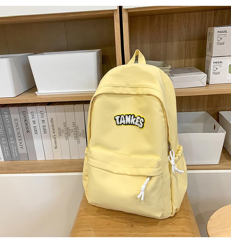 

Школьный рюкзак 2025 Новый Маленький Свежий Повседневный Рюкзак для Ученика Средней Школы Простой Универсальный Рюкзак ins Легкий Рюкзак жёлтый