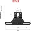 Trailer License Plate Light Holder&Bracket for RV ATV UTV Boat | Adjustable Universal License Plate Mounting Kit with Stainless Steel Screws,