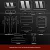 Equation Leopard Titanium 7 Door Sill Trim & Center Console Screen Protector Set