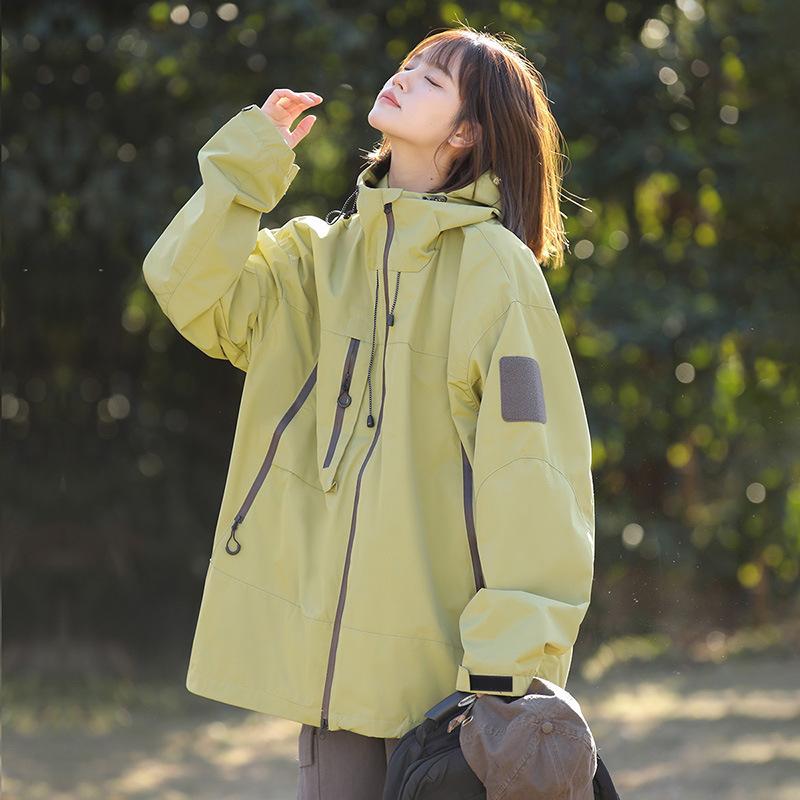 Autumn New Loose Men's Jacket Outdoor Waterproof Jacket Men's Functional Wind Bagging Jacket