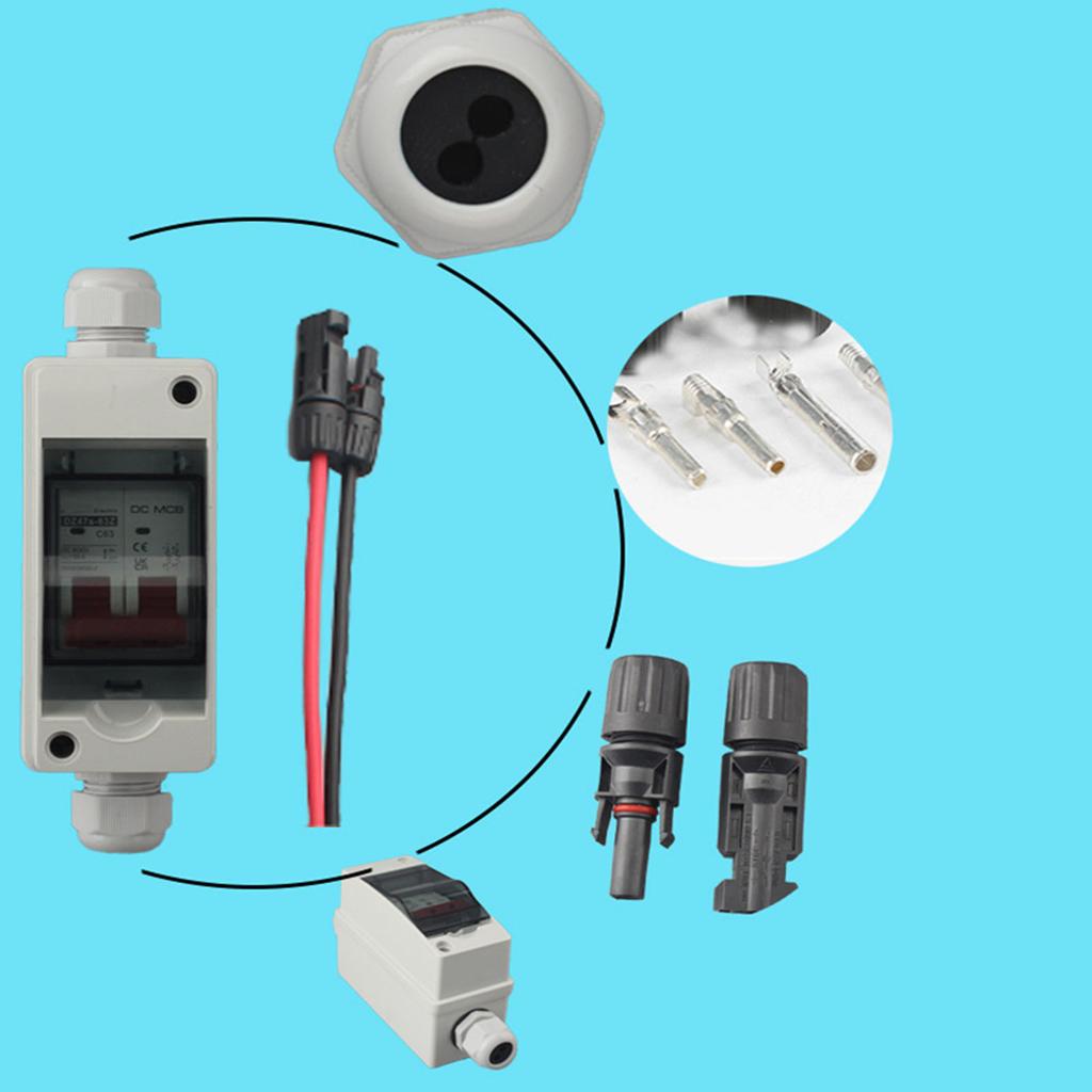 Solar Disconnect Switches with 260mm Cable Photovoltaic Isolator Switches Power Disconnection Switches Simple Operate