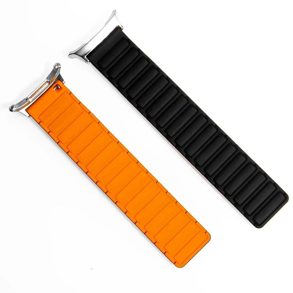 Magnetic Silicone Strap for Samsung Galaxy Watch 7 Ultra 47mm No Gaps Sport Band Bracelet for Galaxy Watch Ultra 47mm Wristband