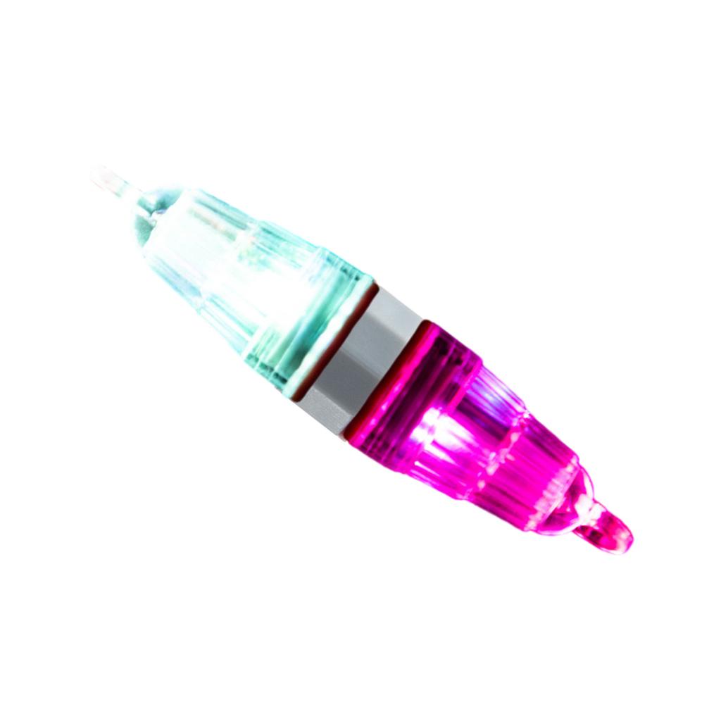 3Inch Underwater Light Energy Saving Double Head LED Light Attractive Light Bait Lamp Waterproof Fishing Flashing Light