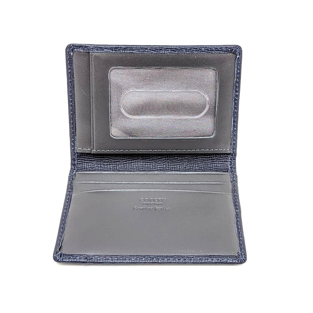 Karukuru Pass Case MOMW-CC004 Navy X Gray