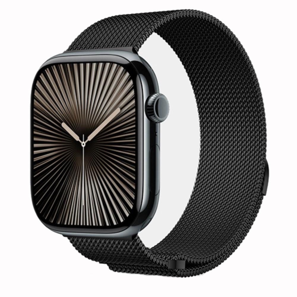 Milanese Loop Strap For Apple Watch Bands 44mm 40mm 45mm 41mm 49mm 42mm correas bracelets iWatch series 6 se 8 9 10 11 ultra 2 3