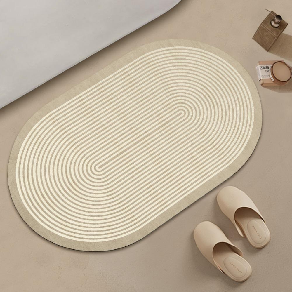 

Japanese-style Bathroom Diatom Mud Floor Mat Water-absorbing Non-slip Foot Carpet 50*80cm