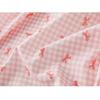 Bunt karierter Baumwollstoff mit Schleifendruck für Kleider, Hemden, Schlafanzüge, Homewear, Kinderbekleidung, 140x100cm