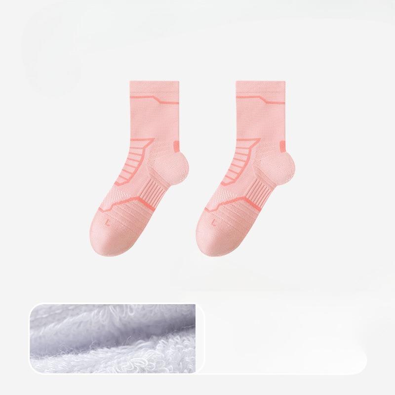 Female Professional Running Jump Rope Fitness Exercise Sweat Absorption Antibacterial Shock Non Slip Pressure Tube Socks