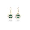 Cross-Border Creative Beer Festival Bottle Cap Barrel Earrings with Fun Stylish Oil Drip Design