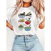 Women's Ramen Cartoon Print T-Shirt Crewneck Casual Short Sleeve T-Shirt Summer Harajuku Streetwear Tops Fashion Tees