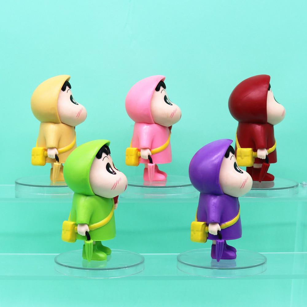 Shape Raincoat Heart Crayon Shinchan Pvc Collectible Figure Model For Anime Fans