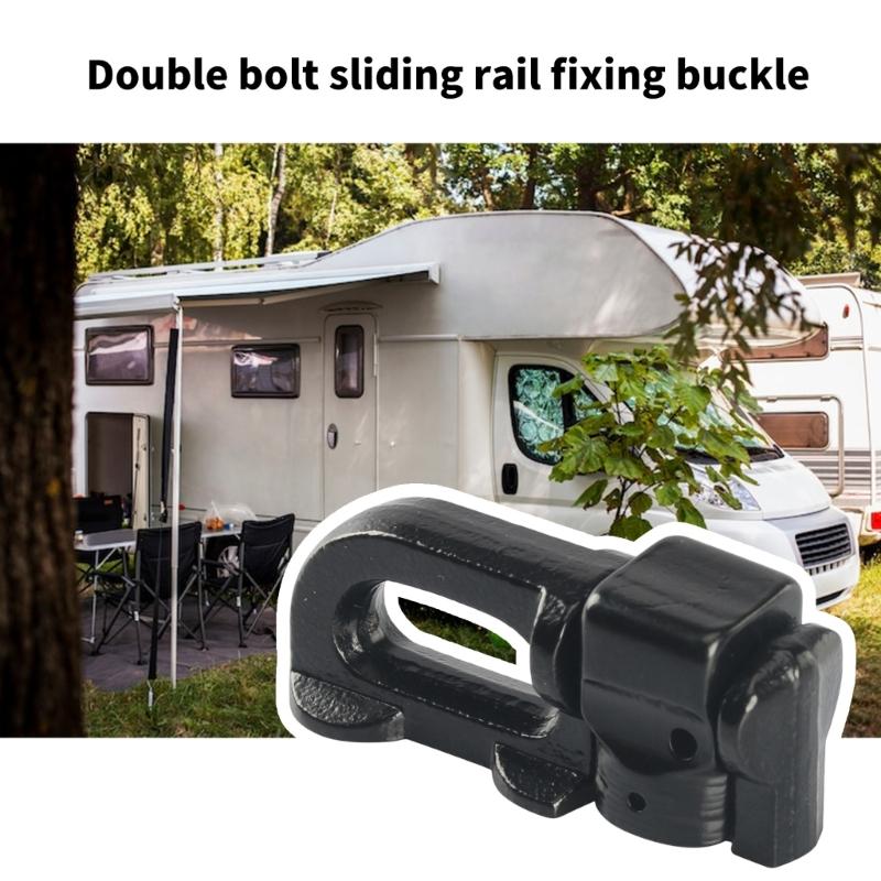 L-Track Double Lug Threaded Stud Nut Fitting To Tie Down ATV, Motorcycle, Automatic Locking Tie Down Anchors