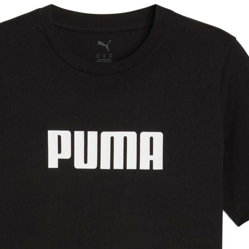 Puma Breathable Comfortable Skin-Friendly Round Neck Versatile Short Sleeve T-Shirt Men Tops Black 690237-01