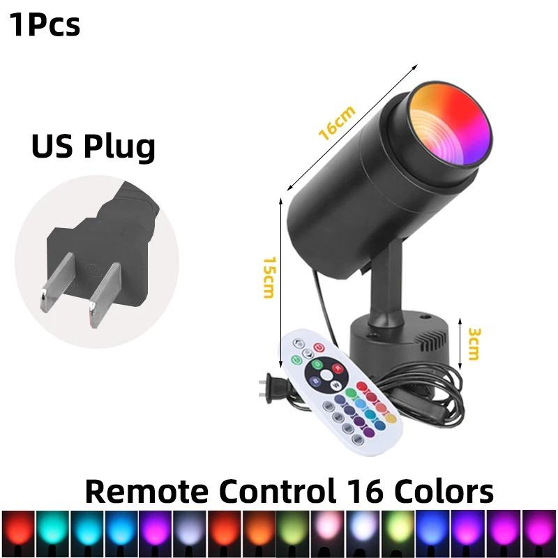 LED Spots Light RGB Multi Colors Neon Indoor Atmosphere Aluminum Lamps Party Wedding Decor Colourful Stage Ceiling SpotLighting
