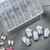 Reusable Heat Resistant Silicone Nail Mold With Elegant Bows Shape Manicure Mould For Home Salon and Travel Use