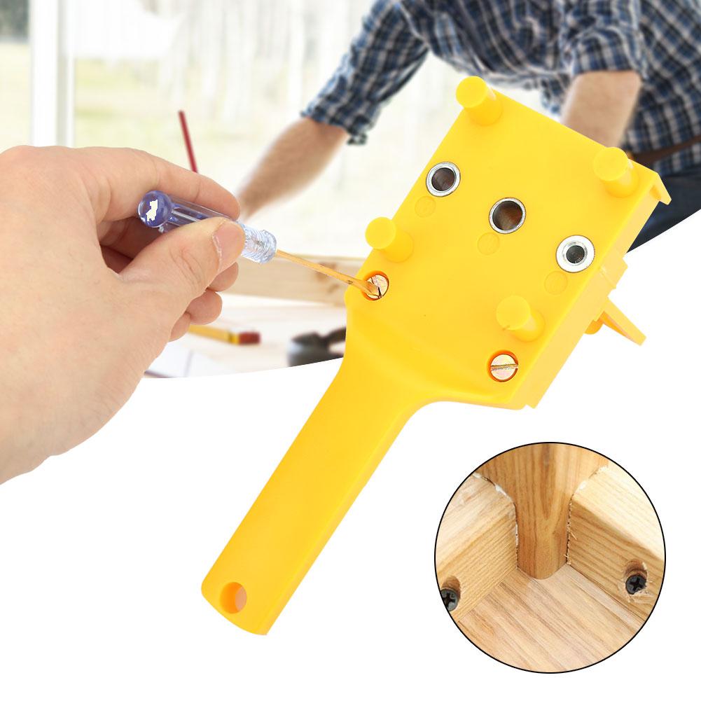 Ghid de găurire manual pentru prelucrarea lemnului Ghid de găurire 6810 mm Localizator de găuri de foraj pentru lemn