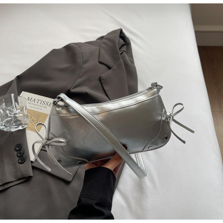 

Премиальная вместительная сумка для поездок на работу, женская универсальная сумка-мессенджер, сумка-тоут на плечо, новинка 2025 года серебряный