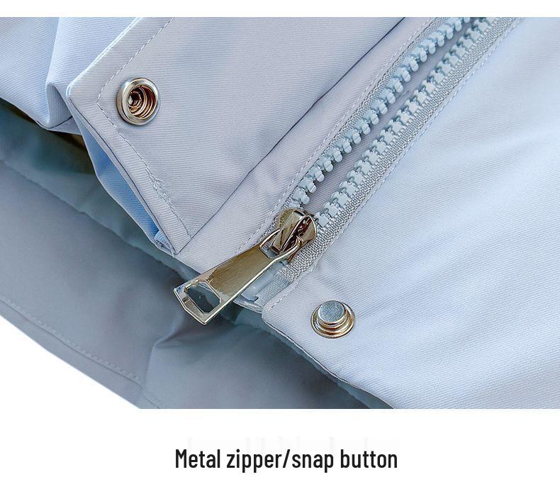 Women's Short Down Cotton Coat: Lamb Wool Loose Winter Jacket, Korean Style Thick Spandex Bread Coat