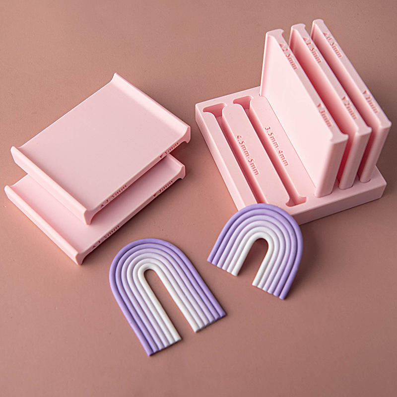 Pink Soft Pottery Rubbing Strip Auxiliary Mold DIY Hand Tool Flexible Texture Smooth Surface For Clay Sculpture Handicraft Making Ceramic Art DIY