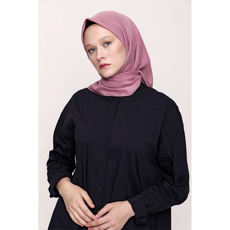 

Мягкий шарф Miray Plain с сушеной розой 95x95 роза розовый