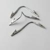 5pcs, double headed metal clip, crocodile mosquito coil clip, bendable advertising label clip, clip for Aromatic metal clip