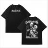 New Hip Hop Short Sleeve Tshirt Mens Loose Cotton Niche American Chicano Floral West Coast Tattoo Artist Tshirt